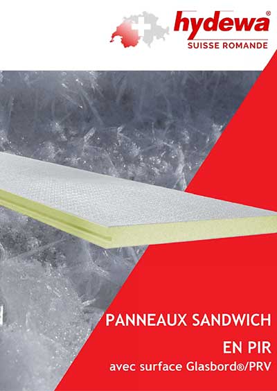 panneau sandwich en PIR Glasbord