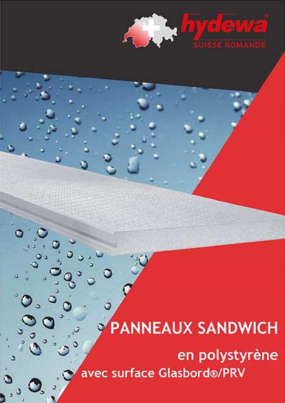 panneau sandwich polystyrene glasbord